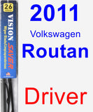 Driver Wiper Blade for 2011 Volkswagen Routan - Vision Saver