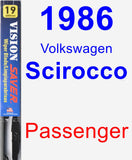 Passenger Wiper Blade for 1986 Volkswagen Scirocco - Vision Saver