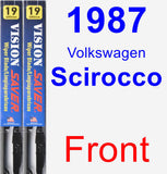 Front Wiper Blade Pack for 1987 Volkswagen Scirocco - Vision Saver