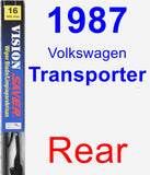 Rear Wiper Blade for 1987 Volkswagen Transporter - Vision Saver