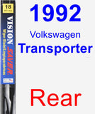 Rear Wiper Blade for 1992 Volkswagen Transporter - Vision Saver