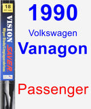 Passenger Wiper Blade for 1990 Volkswagen Vanagon - Vision Saver