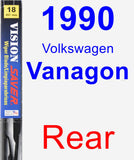 Rear Wiper Blade for 1990 Volkswagen Vanagon - Vision Saver