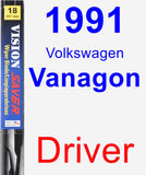 Driver Wiper Blade for 1991 Volkswagen Vanagon - Vision Saver