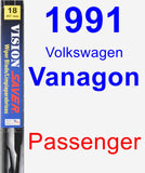 Passenger Wiper Blade for 1991 Volkswagen Vanagon - Vision Saver