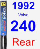 Rear Wiper Blade for 1992 Volvo 240 - Vision Saver