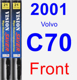 Front Wiper Blade Pack for 2001 Volvo C70 - Vision Saver