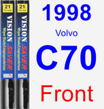 Front Wiper Blade Pack for 1998 Volvo C70 - Vision Saver