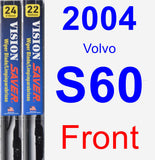 Front Wiper Blade Pack for 2004 Volvo S60 - Vision Saver