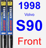 Front Wiper Blade Pack for 1998 Volvo S90 - Vision Saver