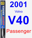 Passenger Wiper Blade for 2001 Volvo V40 - Vision Saver