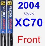 Front Wiper Blade Pack for 2004 Volvo XC70 - Vision Saver