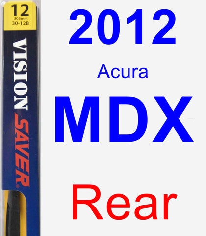 Rear Wiper Blade for 2012 Acura MDX - Rear