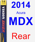 Rear Wiper Blade for 2014 Acura MDX - Rear