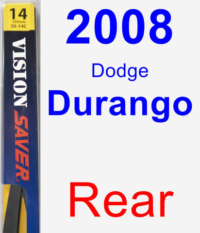 Rear Wiper Blade for 2008 Dodge Durango - Rear