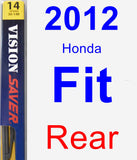 Rear Wiper Blade for 2012 Honda Fit - Rear