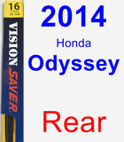 Rear Wiper Blade for 2014 Honda Odyssey - Rear