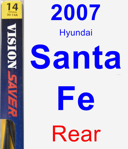 Rear Wiper Blade for 2007 Hyundai Santa Fe - Rear