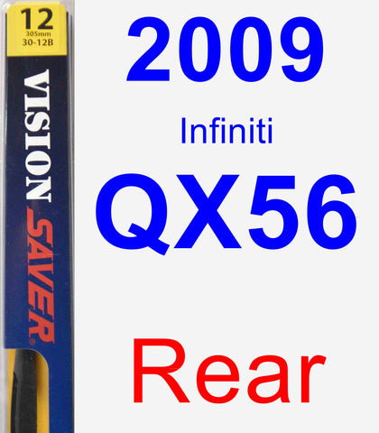 Rear Wiper Blade for 2009 Infiniti QX56 - Rear