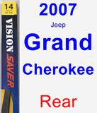 Rear Wiper Blade for 2007 Jeep Grand Cherokee - Rear