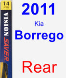 Rear Wiper Blade for 2011 Kia Borrego - Rear