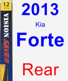 Rear Wiper Blade for 2013 Kia Forte - Rear