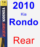 Rear Wiper Blade for 2010 Kia Rondo - Rear