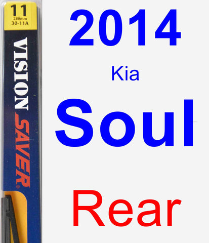 Rear Wiper Blade for 2014 Kia Soul - Rear