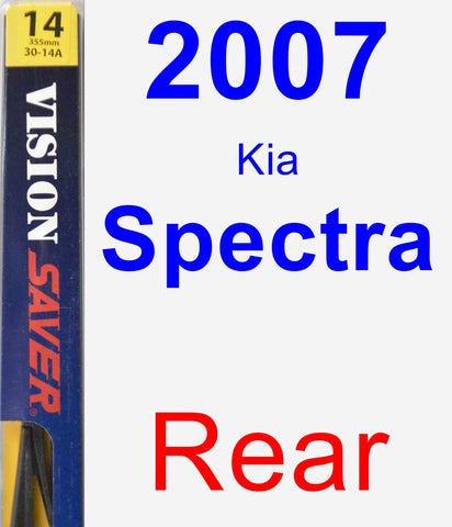 Rear Wiper Blade for 2007 Kia Spectra - Rear