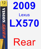 Rear Wiper Blade for 2009 Lexus LX570 - Rear