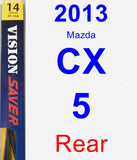 Rear Wiper Blade for 2013 Mazda CX-5 - Rear