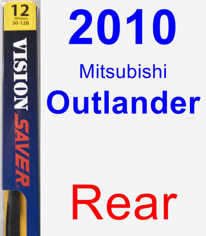 Rear Wiper Blade for 2010 Mitsubishi Outlander - Rear