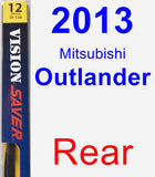 Rear Wiper Blade for 2013 Mitsubishi Outlander - Rear