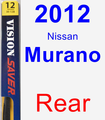 Rear Wiper Blade for 2012 Nissan Murano - Rear