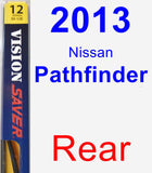 Rear Wiper Blade for 2013 Nissan Pathfinder - Rear