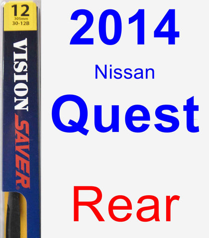 Rear Wiper Blade for 2014 Nissan Quest - Rear