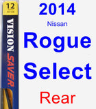 Rear Wiper Blade for 2014 Nissan Rogue Select - Rear