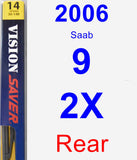 Rear Wiper Blade for 2006 Saab 9-2X - Rear