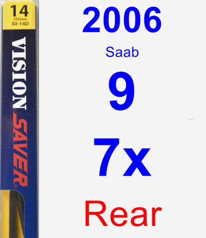 Rear Wiper Blade for 2006 Saab 9-7x - Rear