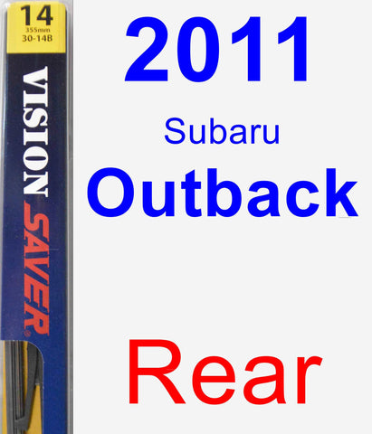 Rear Wiper Blade for 2011 Subaru Outback - Rear