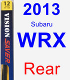 Rear Wiper Blade for 2013 Subaru WRX - Rear