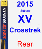 Rear Wiper Blade for 2015 Subaru XV Crosstrek - Rear