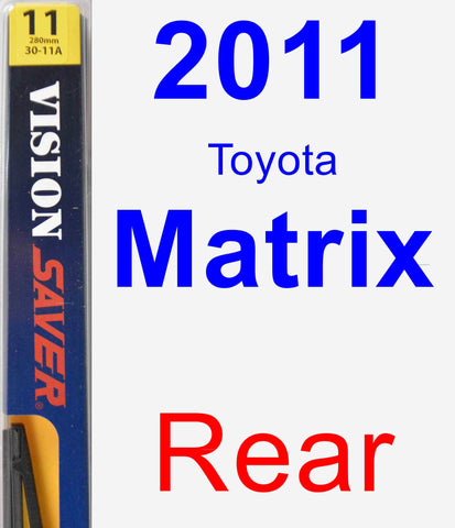 Rear Wiper Blade for 2011 Toyota Matrix - Rear