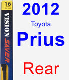 Rear Wiper Blade for 2012 Toyota Prius - Rear