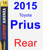 Rear Wiper Blade for 2015 Toyota Prius - Rear