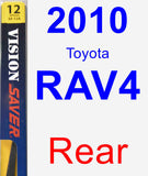 Rear Wiper Blade for 2010 Toyota RAV4 - Rear