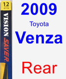 Rear Wiper Blade for 2009 Toyota Venza - Rear