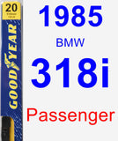 Passenger Wiper Blade for 1985 BMW 318i - Premium