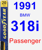 Passenger Wiper Blade for 1991 BMW 318i - Premium