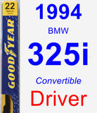 Driver Wiper Blade for 1994 BMW 325i - Premium